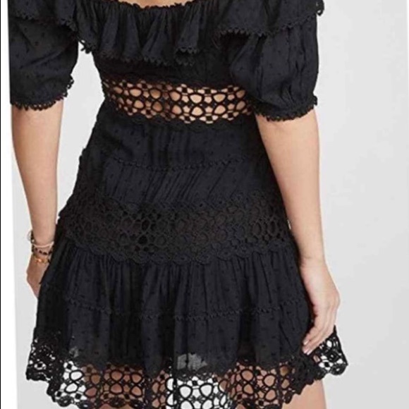 Free People Lace Mini Off-Shoulder Dress - Picture 4 of 14